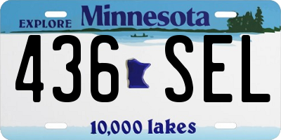 MN license plate 436SEL