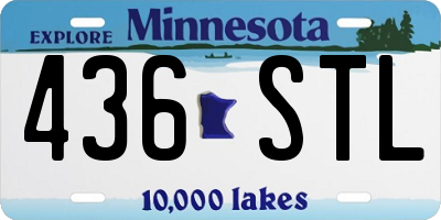 MN license plate 436STL