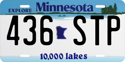 MN license plate 436STP