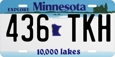 MN license plate 436TKH