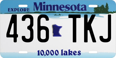 MN license plate 436TKJ