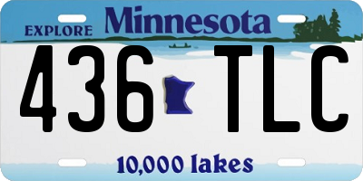 MN license plate 436TLC