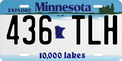 MN license plate 436TLH