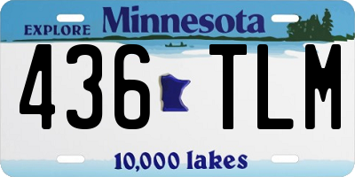 MN license plate 436TLM