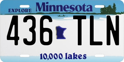 MN license plate 436TLN