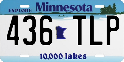 MN license plate 436TLP