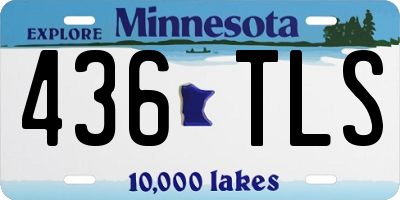 MN license plate 436TLS