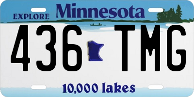MN license plate 436TMG
