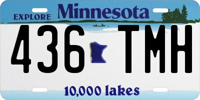 MN license plate 436TMH