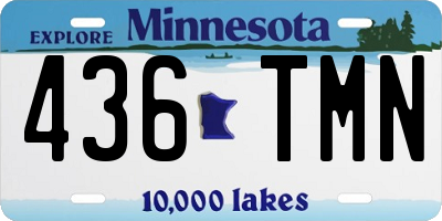 MN license plate 436TMN