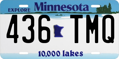 MN license plate 436TMQ