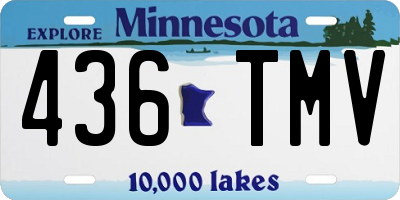 MN license plate 436TMV