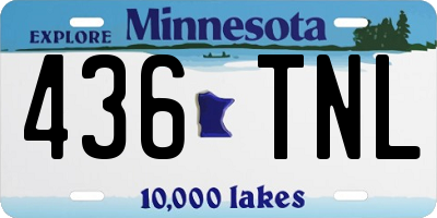 MN license plate 436TNL