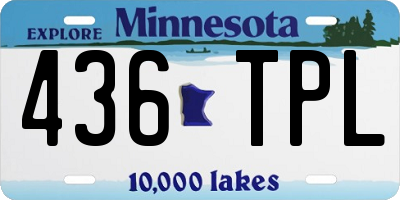 MN license plate 436TPL