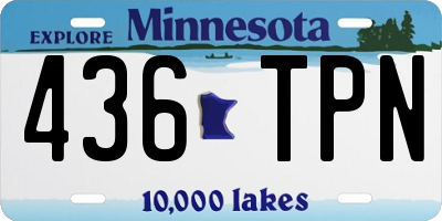 MN license plate 436TPN