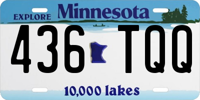 MN license plate 436TQQ