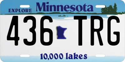 MN license plate 436TRG