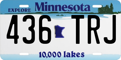 MN license plate 436TRJ