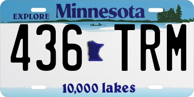 MN license plate 436TRM