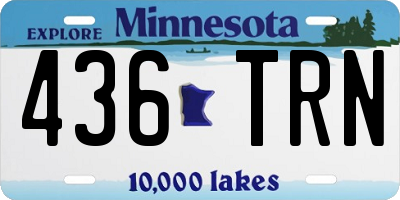 MN license plate 436TRN