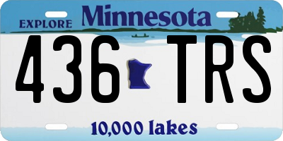 MN license plate 436TRS