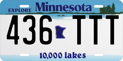 MN license plate 436TTT