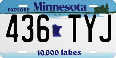 MN license plate 436TYJ