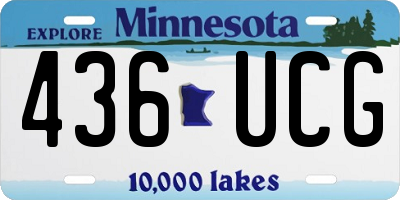 MN license plate 436UCG