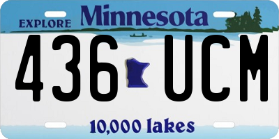 MN license plate 436UCM