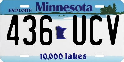 MN license plate 436UCV