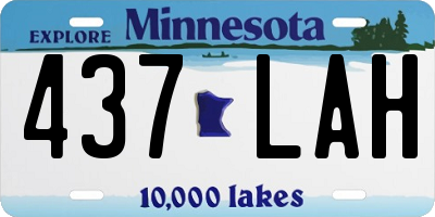 MN license plate 437LAH