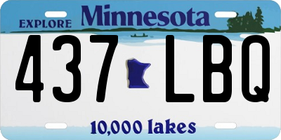 MN license plate 437LBQ