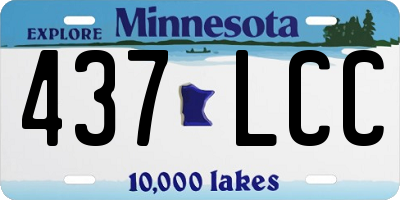 MN license plate 437LCC