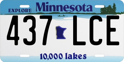MN license plate 437LCE