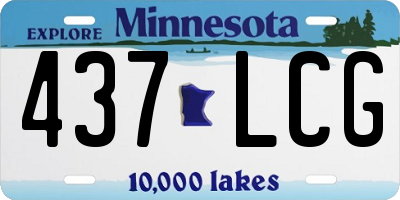 MN license plate 437LCG
