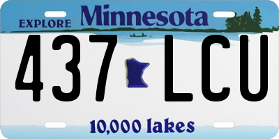 MN license plate 437LCU