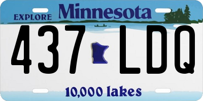 MN license plate 437LDQ