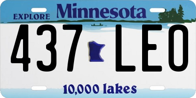 MN license plate 437LEO