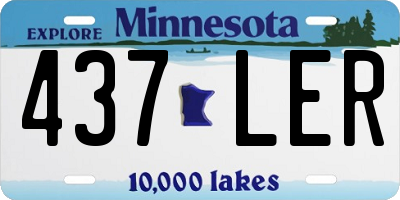 MN license plate 437LER