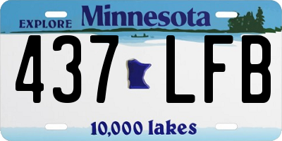 MN license plate 437LFB