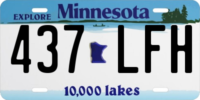 MN license plate 437LFH