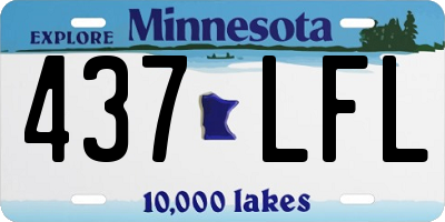 MN license plate 437LFL
