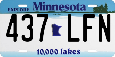 MN license plate 437LFN
