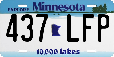 MN license plate 437LFP