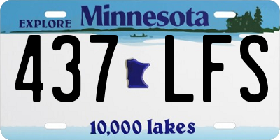MN license plate 437LFS