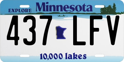 MN license plate 437LFV