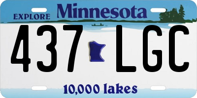 MN license plate 437LGC