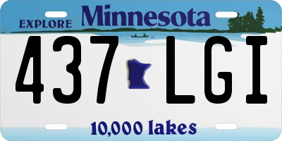 MN license plate 437LGI