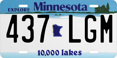 MN license plate 437LGM