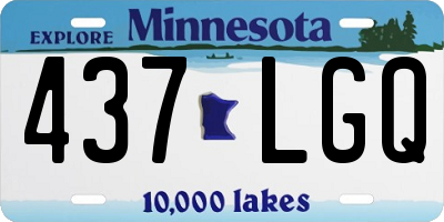 MN license plate 437LGQ